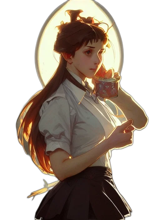 staff, dress, face, jacket transparent PNG cut-out