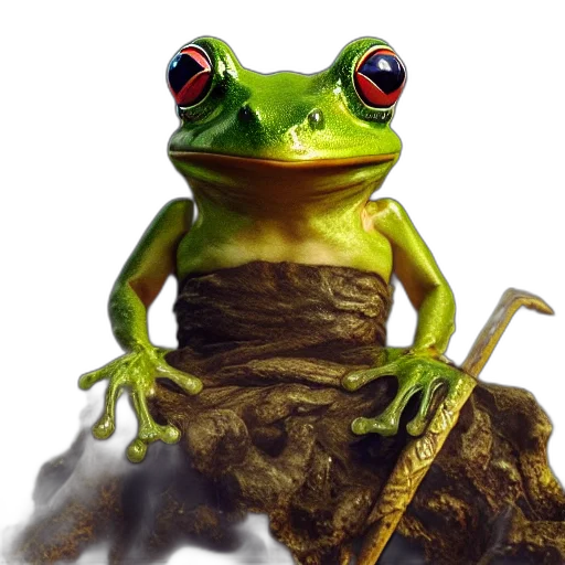 animal, creature, staff, face, photorealistic, concept art, oil painting, 3d render transparent PNG cut-out