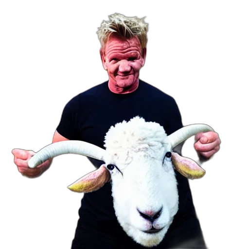 animal, gordon, ramsay, ram, sheep transparent PNG cut-out