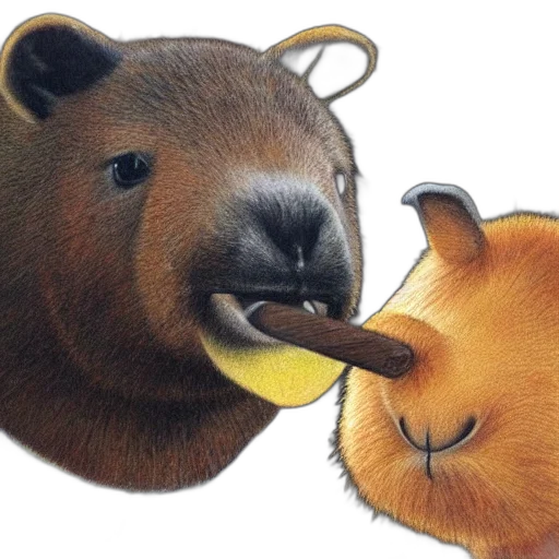 food, animal, photorealistic, oil painting transparent PNG cut-out