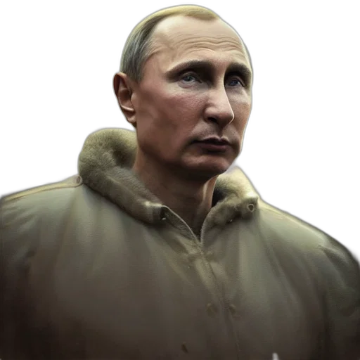 jacket, face, concept art, photorealistic transparent PNG cut-out