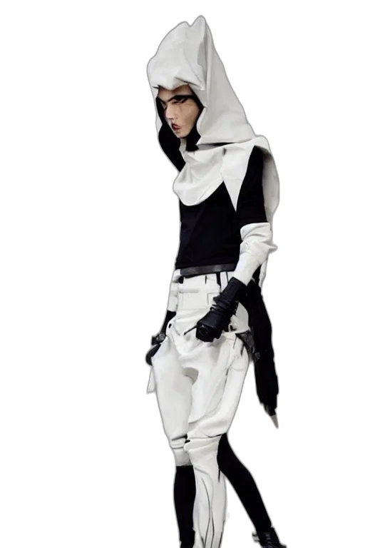 jacket, staff, concept art, 3d render transparent PNG cut-out