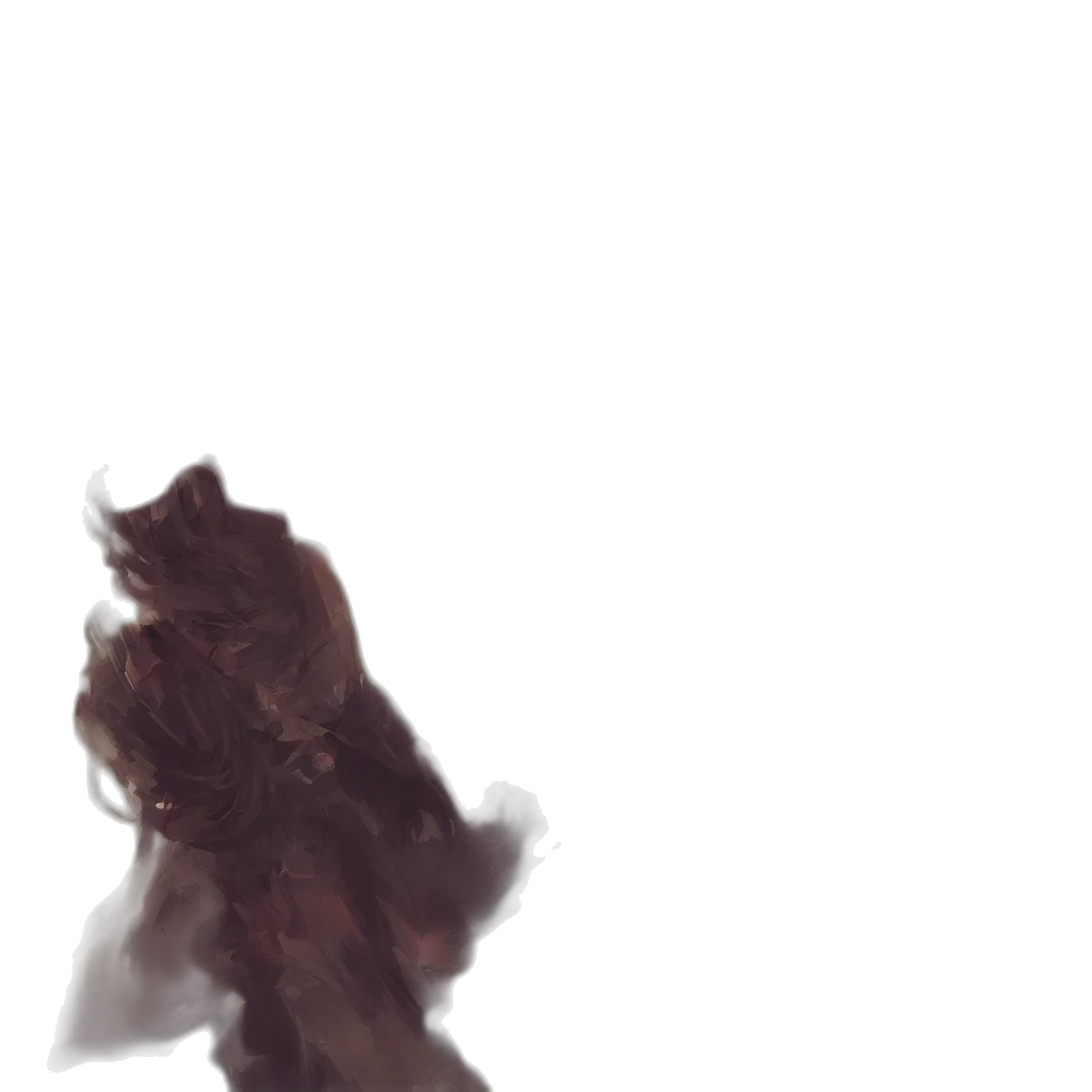 hair, creature, face, dress transparent PNG cut-out