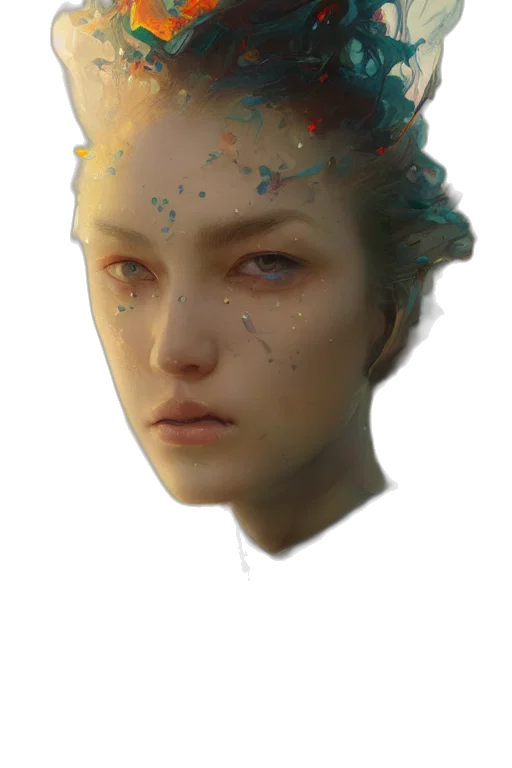 face, crown, mask, robot transparent PNG cut-out