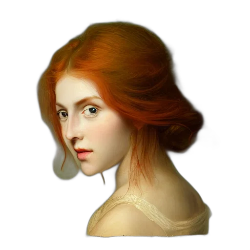 face, hair, crown, dress transparent PNG cut-out
