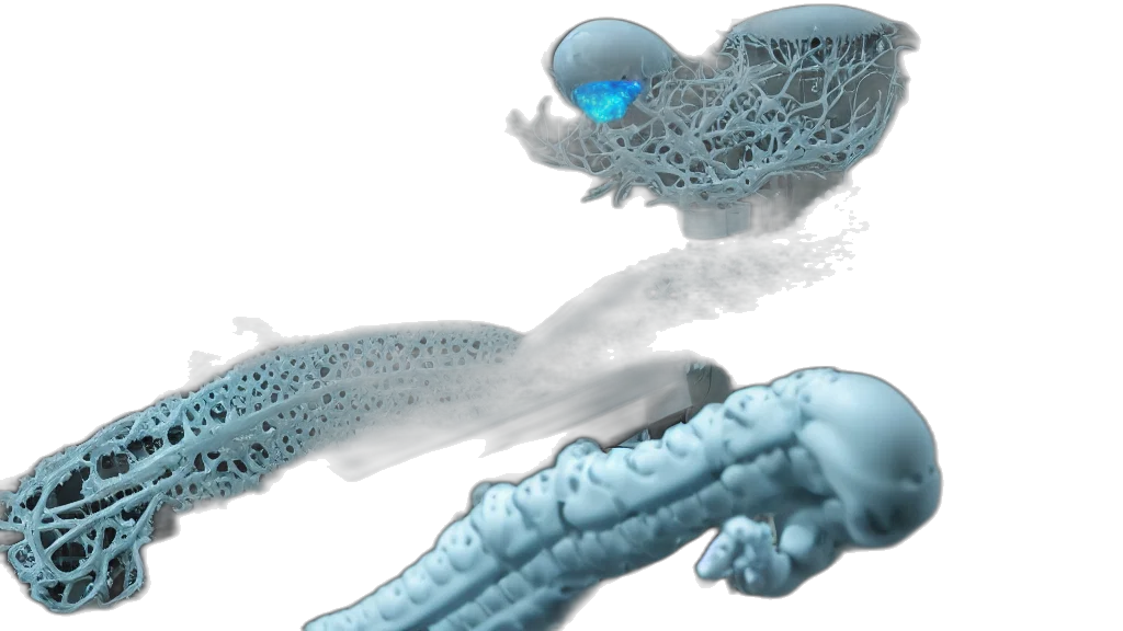 concept art, 3d render, underwater, fog transparent PNG cut-out