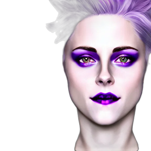 face, hair, photorealistic, 3d render transparent PNG cut-out