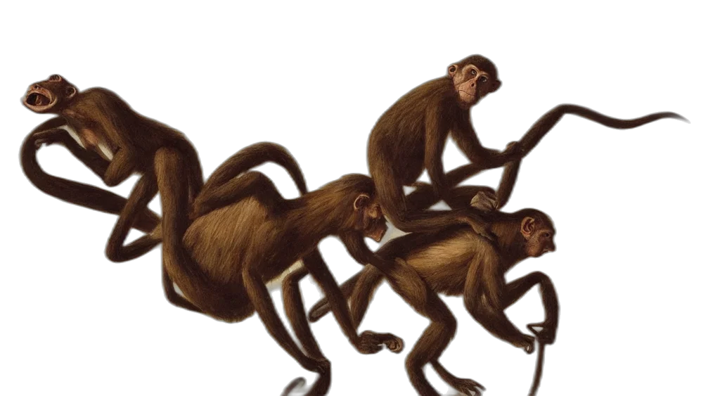 animal, concept art, monkey, riding transparent PNG cut-out