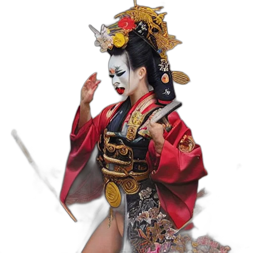 mask, staff, face, concept art, fantasy art, photorealistic, oil painting, red transparent PNG cut-out