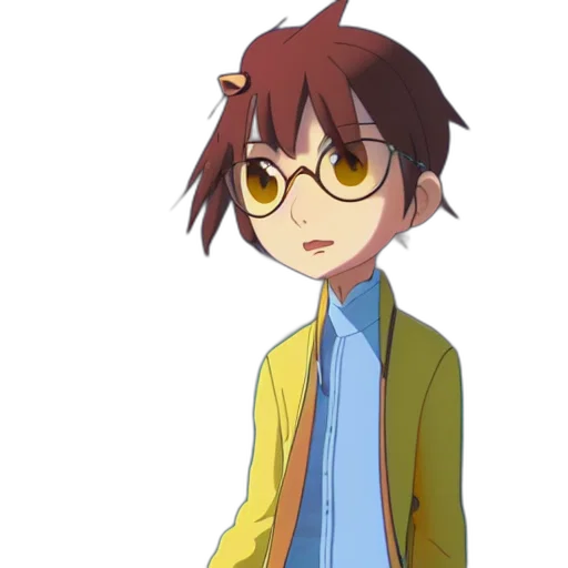 jacket, staff, anime, cartoon transparent PNG cut-out