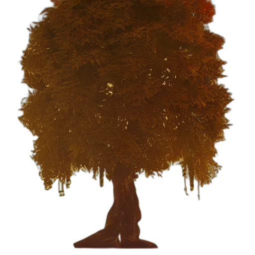 tree, crown, hair, staff, photorealistic, concept art, 3d render, fantasy art transparent PNG cut-out
