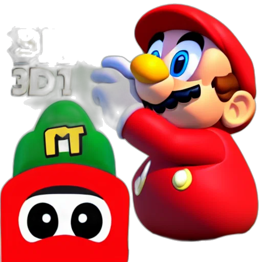 hat, robot, weapon, 3d render transparent PNG cut-out