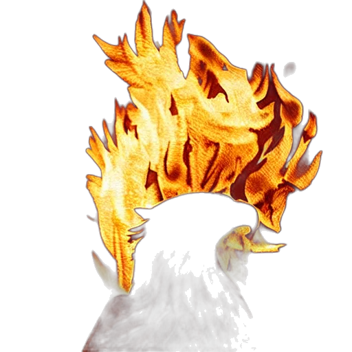 dragon, animal, crown, hair, concept art, fantasy art, photorealistic, pixel art transparent PNG cut-out
