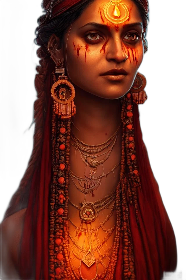 jewelry, face, staff, crown, fantasy art, concept art, photorealistic, 3d render transparent PNG cut-out