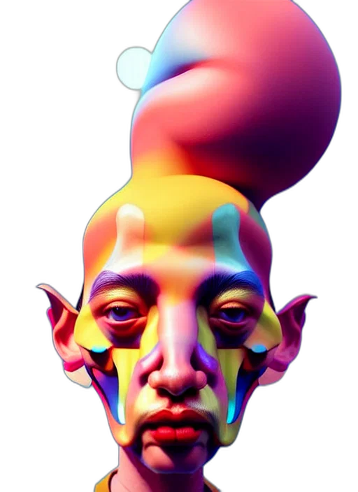 face, mask, creature, crown, concept art, 3d render, fantasy art, photorealistic transparent PNG cut-out