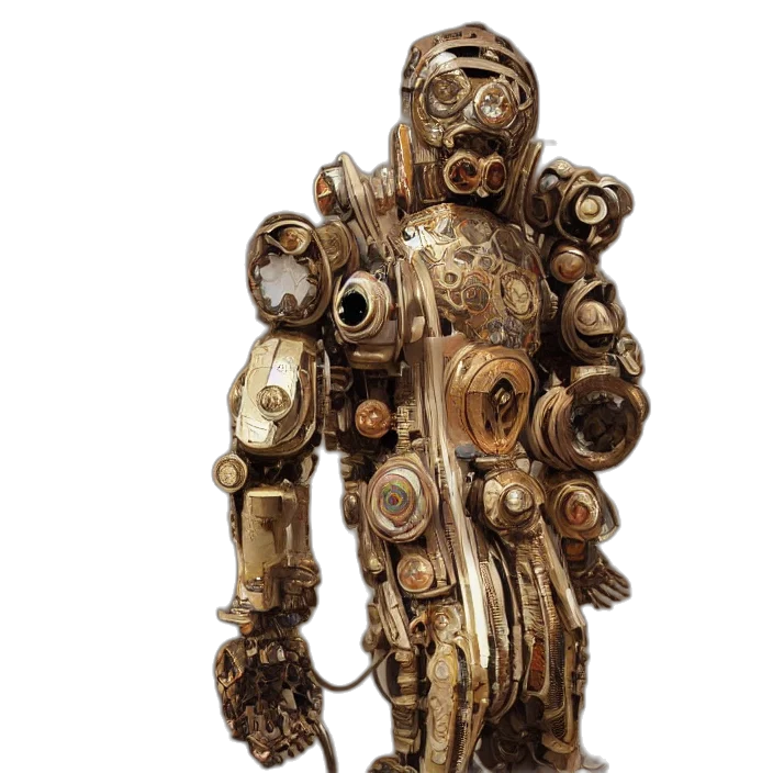 robot, staff, weapon, jewelry transparent PNG cut-out