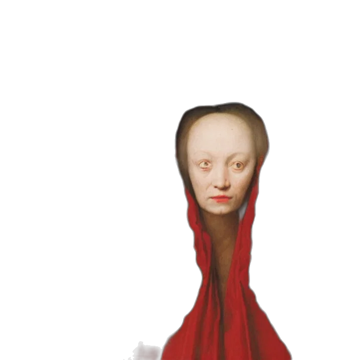 dress, mask, face, hair transparent PNG cut-out