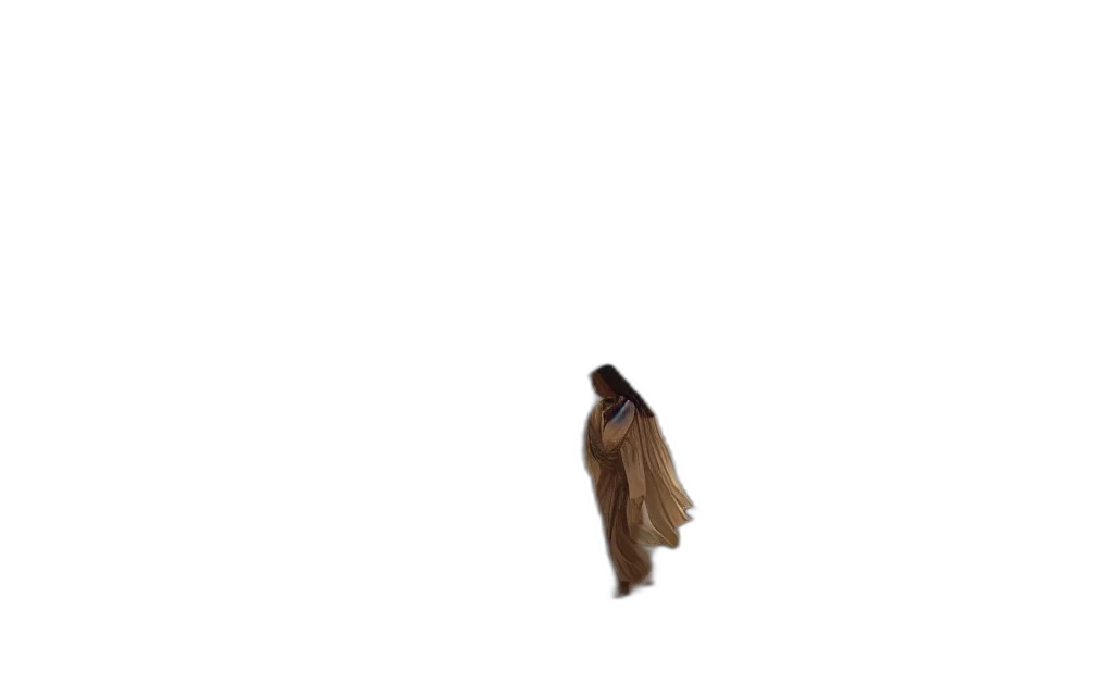 jacket, dress, hair, creature transparent PNG cut-out
