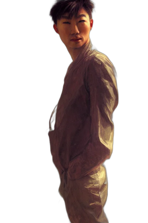 staff, jacket, face, creature transparent PNG cut-out