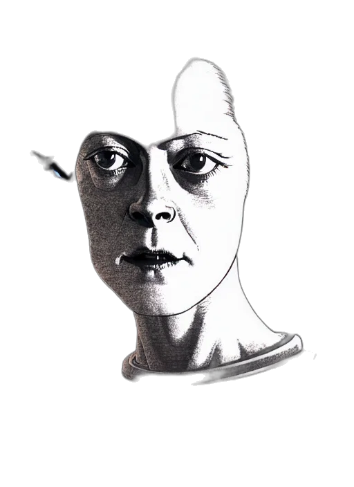 mask, face, robot, creature transparent PNG cut-out