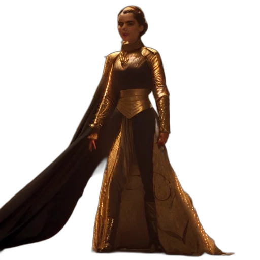 dress, staff, concept art, fantasy art transparent PNG cut-out