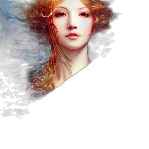 face, crown, fantasy art, photorealistic, concept art, pixel art, blue, pastel transparent PNG cut-out