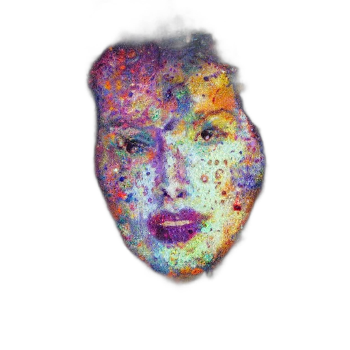 face, mask, jewelry, crown, vaporwave, photorealistic, pixel art, watercolor transparent PNG cut-out