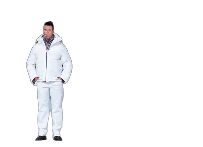 jacket, 3d render, concept art, film, still, anthropomorphic, standing, upright transparent PNG cut-out