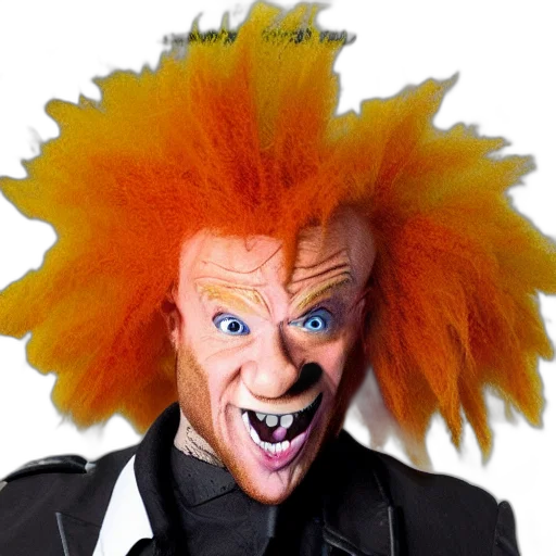 hair, mask, creature, face, photorealistic, concept art, blanka, carrot transparent PNG cut-out