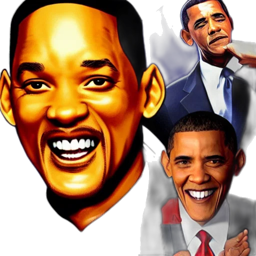 face, mask, photorealistic, comic book art, cartoon, concept art, will, smith transparent PNG cut-out