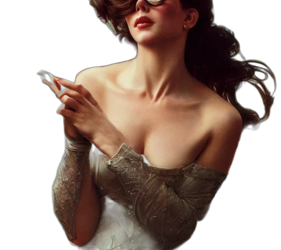 dress, jewelry, crown, photorealistic transparent PNG cut-out