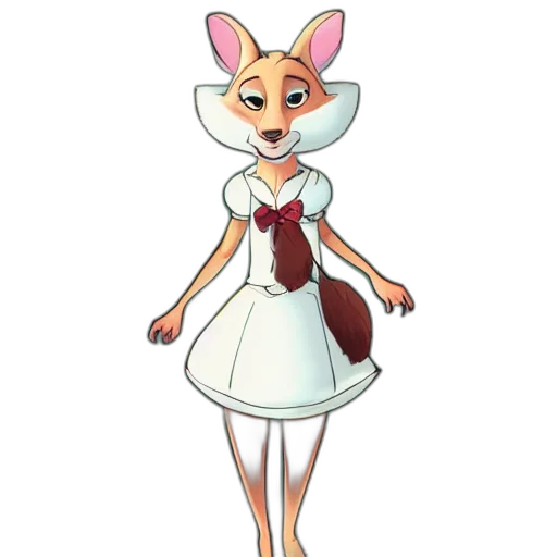 dress, staff, animal, creature, concept art, cartoon, 3d render, fantasy art transparent PNG cut-out