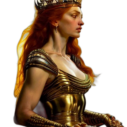 crown, jewelry, sword, fantasy art transparent PNG cut-out