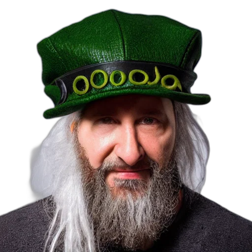 hat, face, crown, hair, green, professional, photo, cthulhu transparent PNG cut-out