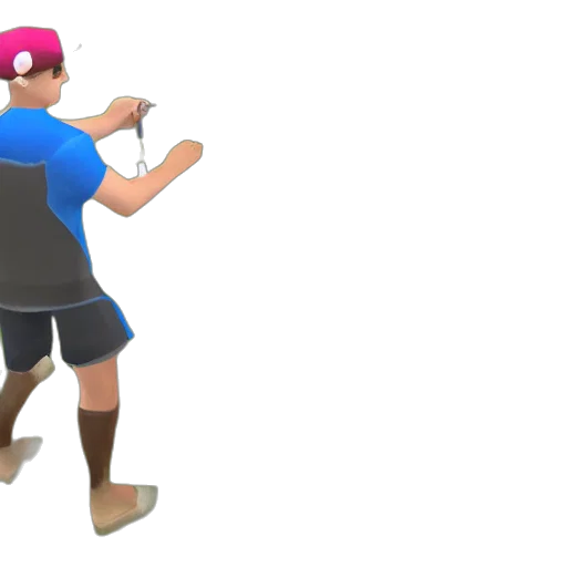 weapon, hat, staff, 3d render transparent PNG cut-out