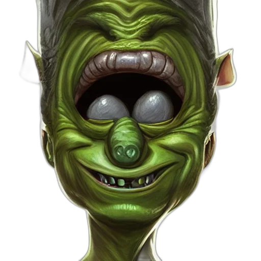 mask, face, creature, staff transparent PNG cut-out