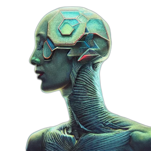 robot, mask, jewelry, face transparent PNG cut-out