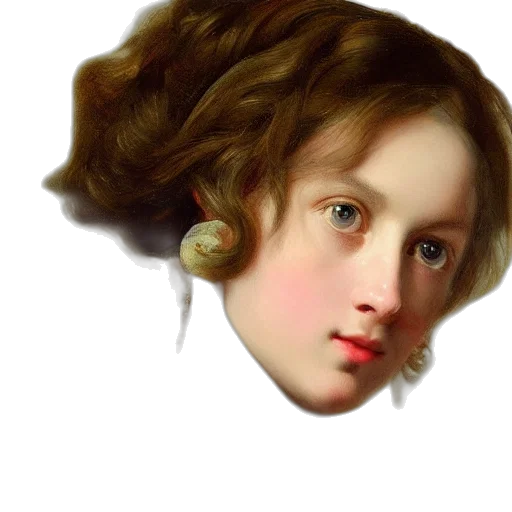 face, hair, jewelry, crown transparent PNG cut-out