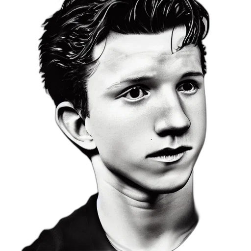 face, photorealistic, cartoon, watercolor, pixel art, tom, holland, food transparent PNG cut-out