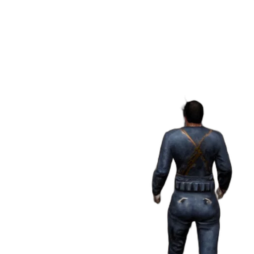 jacket, robot, staff, weapon transparent PNG cut-out