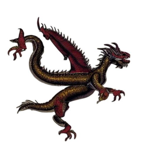 dragon, staff, animal, creature, fantasy art, pixel art, concept art, photorealistic transparent PNG cut-out
