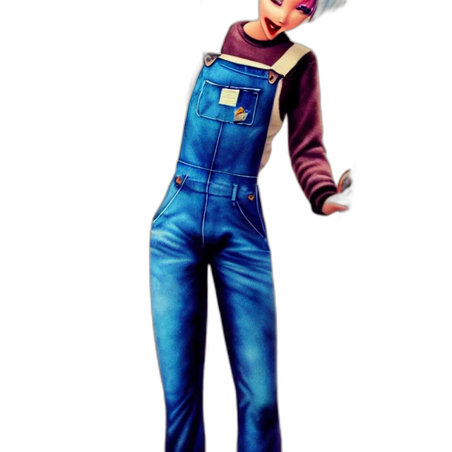 jacket, staff, robot, 3d render, concept art, cartoon, photorealistic, blue transparent PNG cut-out