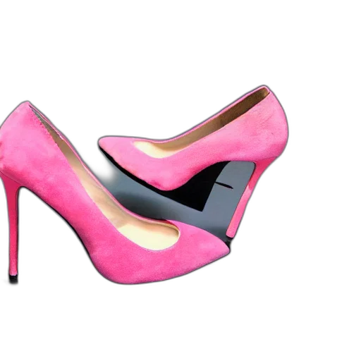 shoes, 3d render, photorealistic, neon transparent PNG cut-out