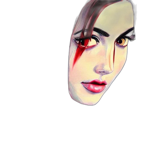 face, mask, jewelry, photorealistic transparent PNG cut-out