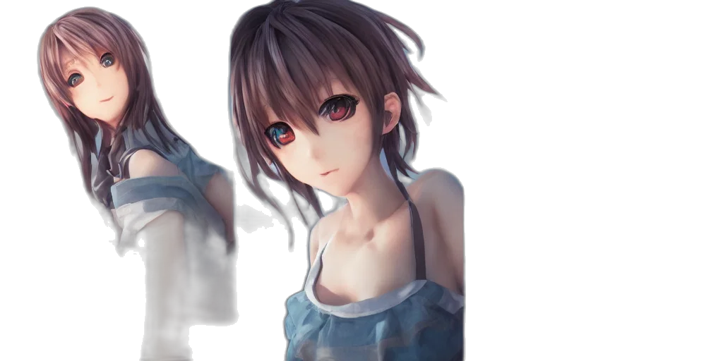 dress, face, robot, weapon, anime, photorealistic, oil painting, fantasy art transparent PNG cut-out