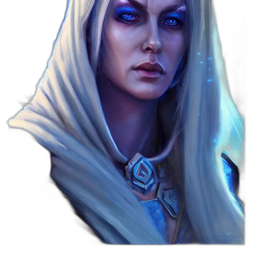 face, fantasy art, concept art, pixel art transparent PNG cut-out