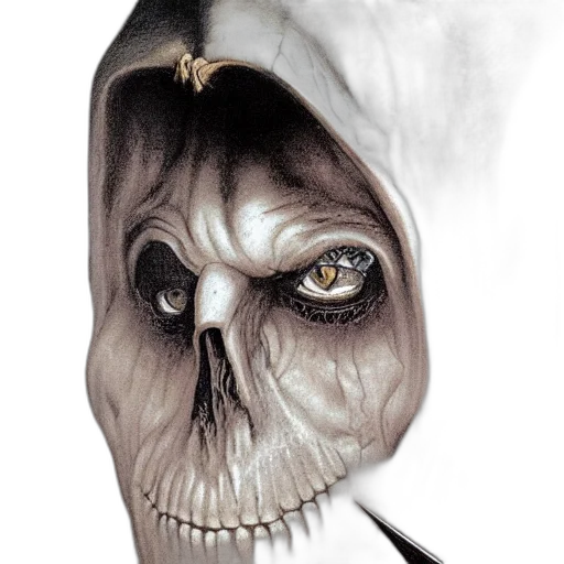 mask, face, creature, staff, concept art, photorealistic, comic book art, fantasy art transparent PNG cut-out