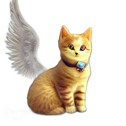 animal, staff, fantasy art, photorealistic, pixel art, concept art, cute, cat transparent PNG cut-out