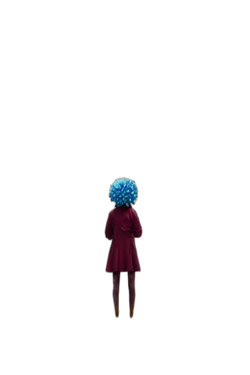 dress, hair, robot, staff, concept art, 3d render, pixel art, cartoon transparent PNG cut-out