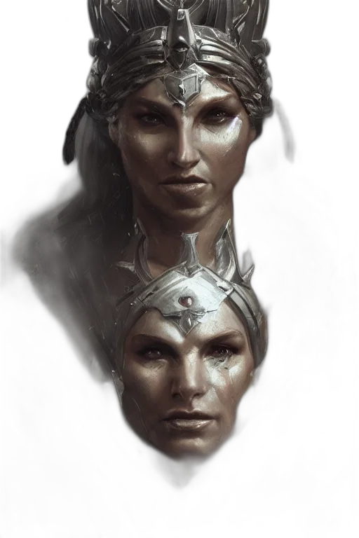 face, crown, mask, jewelry, concept art, fantasy art, photorealistic, comic book art transparent PNG cut-out